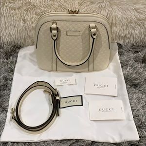 Gucci Microguccissima Mini Dome in invory